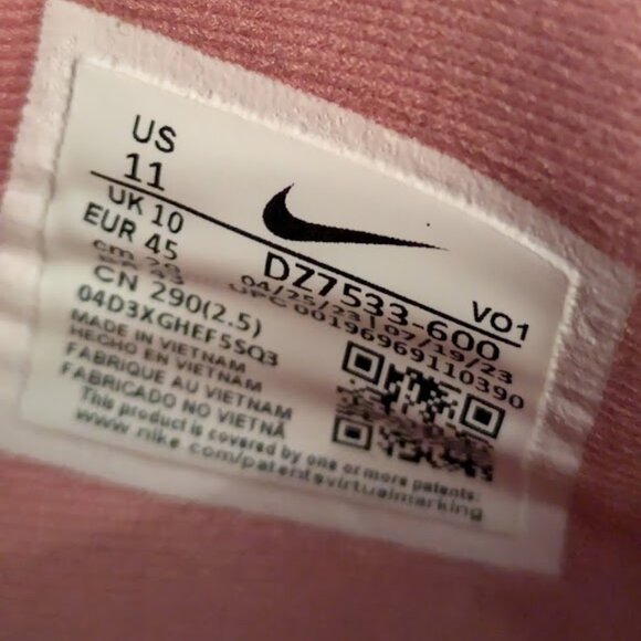 Men's US Size 11 Nike Giannis Immortality 3 Basketball Shoes (DZ7533-600) - Picture 9 of 9